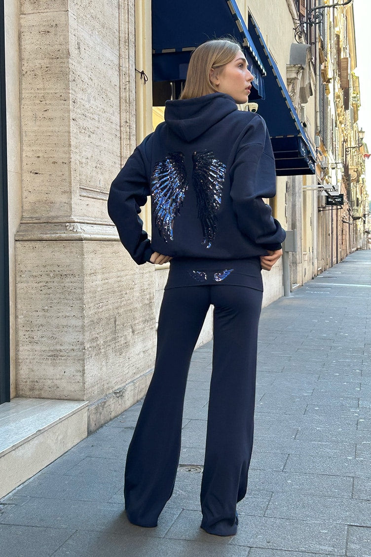 Sudadera con capucha de ángel