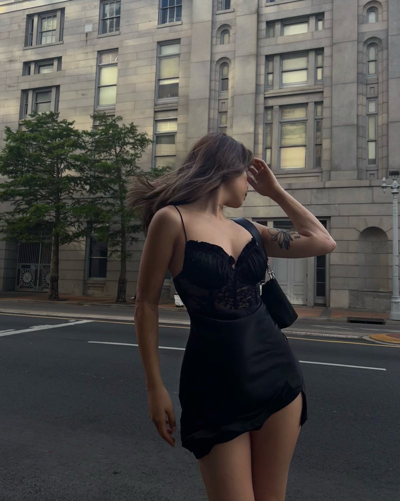 Mini robe Polly - Noir (PRÉVENTE)