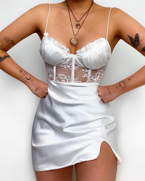 Mini robe Polly - Blanche (PRÉVENTE)