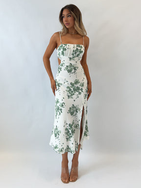Maya - Robe midi fleurie