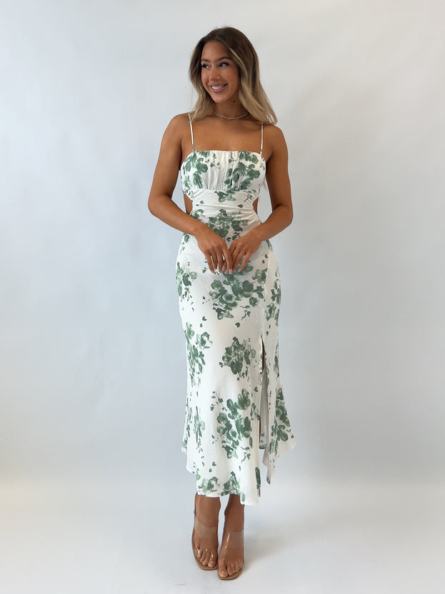 Maya - Robe midi fleurie