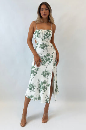 Maya - Robe midi fleurie