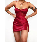 Mini robe Polly - Rouge (PRÉVENTE)