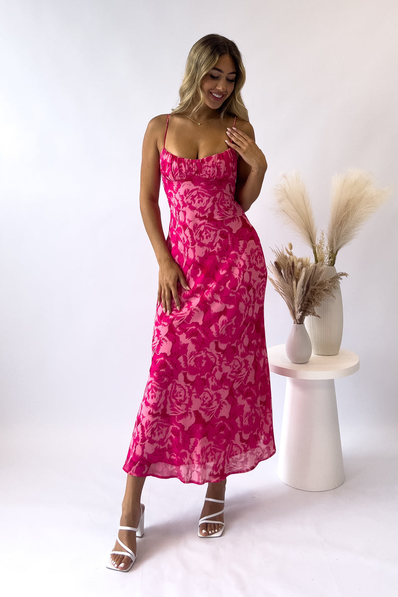 Eli - Robe midi fleurie 