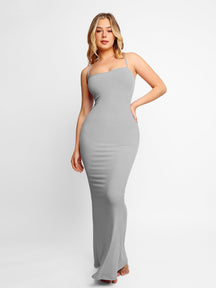 Robe longue de détente à enfiler avec effet gainant intégré